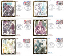 2564/9++FDC  6 ENVELOPPES  1er JOUR CEF  1989 PERSONNAGES  DE LA REVOLUTION