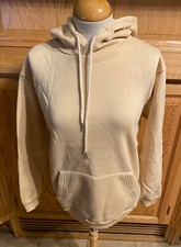Women's Shein Cream Hoodie Small Comfortable Activewear Everyday Casual