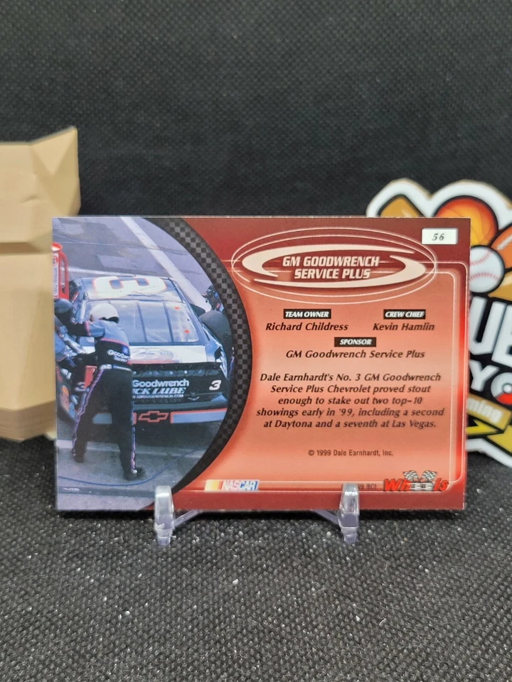 Dale Earnhardt's Car 1999 Wheels #56 (CBR) - Image 2 of 2