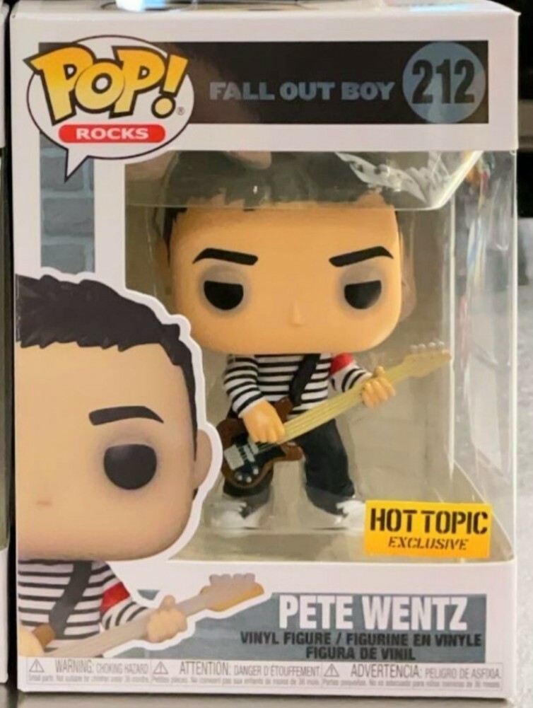 Funko Pop Rocks Fall Out Boy Pete Wentz #212 - Hot Topic Exclusive