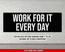 Motivational Gym Banner - Fitness Wall Art Decor