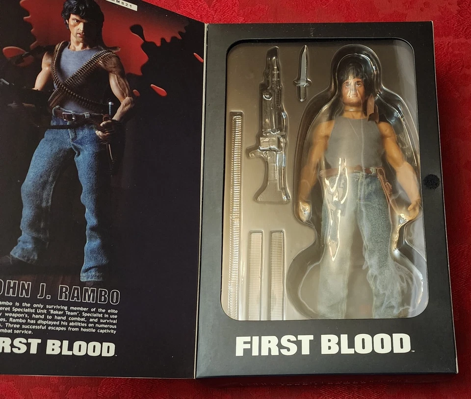 🔥 Figura de acción Hot Toys MMS21 First Blood John J. Rambo NUEVA sellada original  Foto 4 de 4