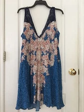 NWT Free People Morning Sun Slip Lace A Line Mini Dress In Twilight C Size S