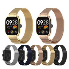 Metal Frame Watch Case  Milanese Watch Strap for Redmi Watch5/eSIM/Redmi Watch4