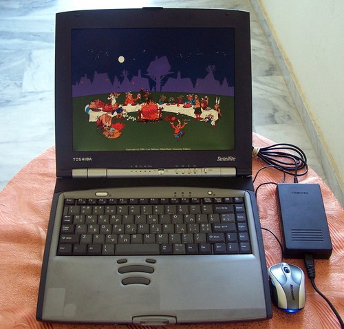 Win 98 Toshiba S-2800 Intel 650 MHz, 96MB, 4GB, Floppy, Parallel, Dos Νο cds ibm - Picture 5 of 18