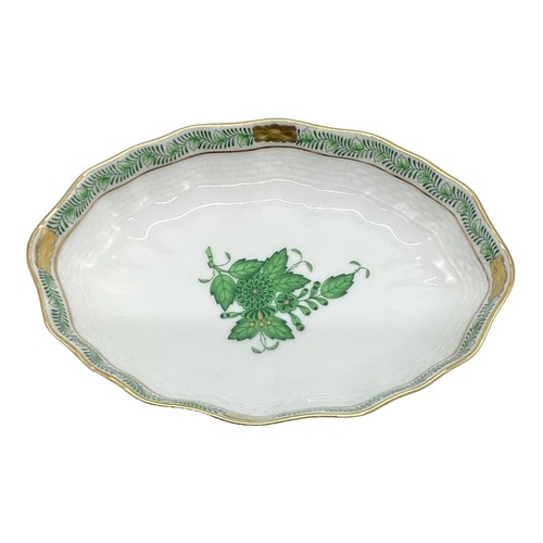 Herend 19cm 2002 Limited Year Plate Zodiac Horse Green Porcelain