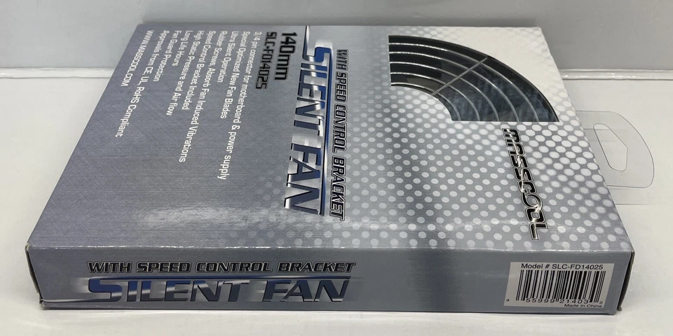 MASSCOOL 140mm Case Fan with Guard and Speed Control Cooling Bracket SLC-FD14025 - Image 3 of 4