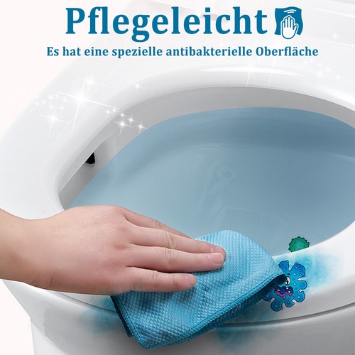 Klodeckel Toilettendeckel mit Softclose WC Sitz Schwarz Deckel Toilettensitz Pro - Bild 4 von 12