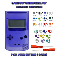 Nintendo Game Boy Color GBC LAMINATED READY Housing GRAPE PURPLE Shell Kit