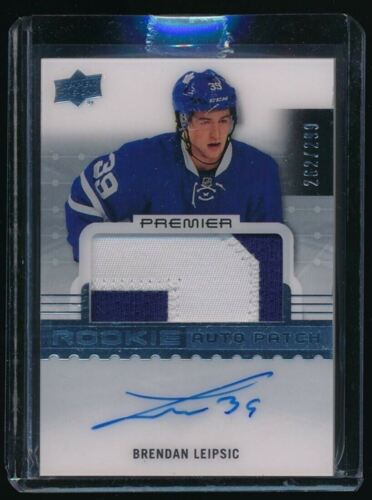 2016-17 Upper Deck Premier #73 Brendan Leipsic JSY AU 262/299 RC