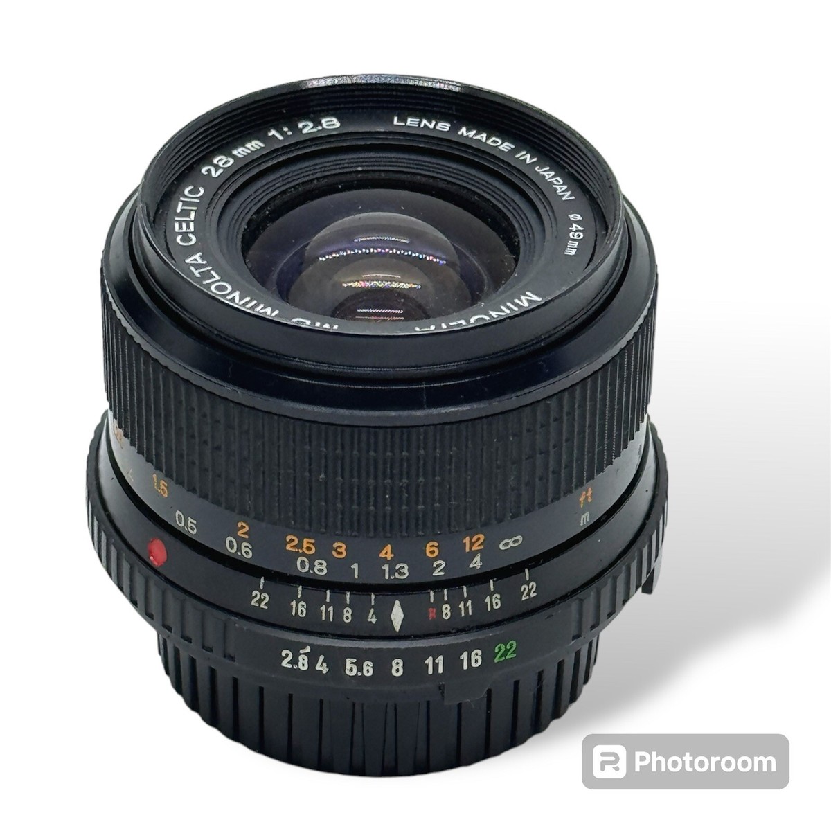RARE Minolta MD Minolta Celtic 28mm F/2.8 Vintage Lens Manual