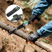 Mossy Oak Pruning Saw,Folding Hand Saw with Secure Lock＆Portable Pouch,3 Blades