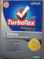 INTUIT (503941) TurboTax Federal Returns 2012 DELUXE For Windows Or MAC