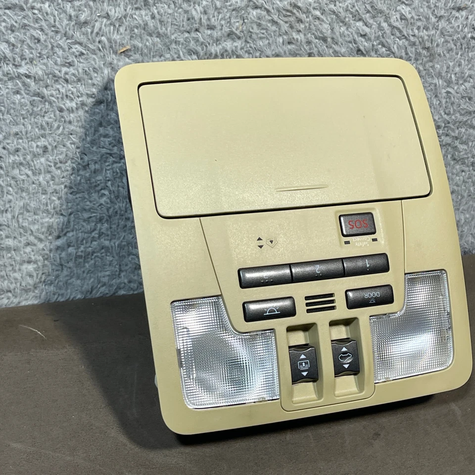 Lámpara de luz interior domo mapa techo corredizo beige tostado 63650-0E160 OEM Toyota Highlander Foto 2 de 4