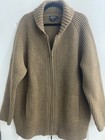Pendleton Lambs Wool Big Lebowski Dude Zip Cardigan Sweater Size XL Westerly