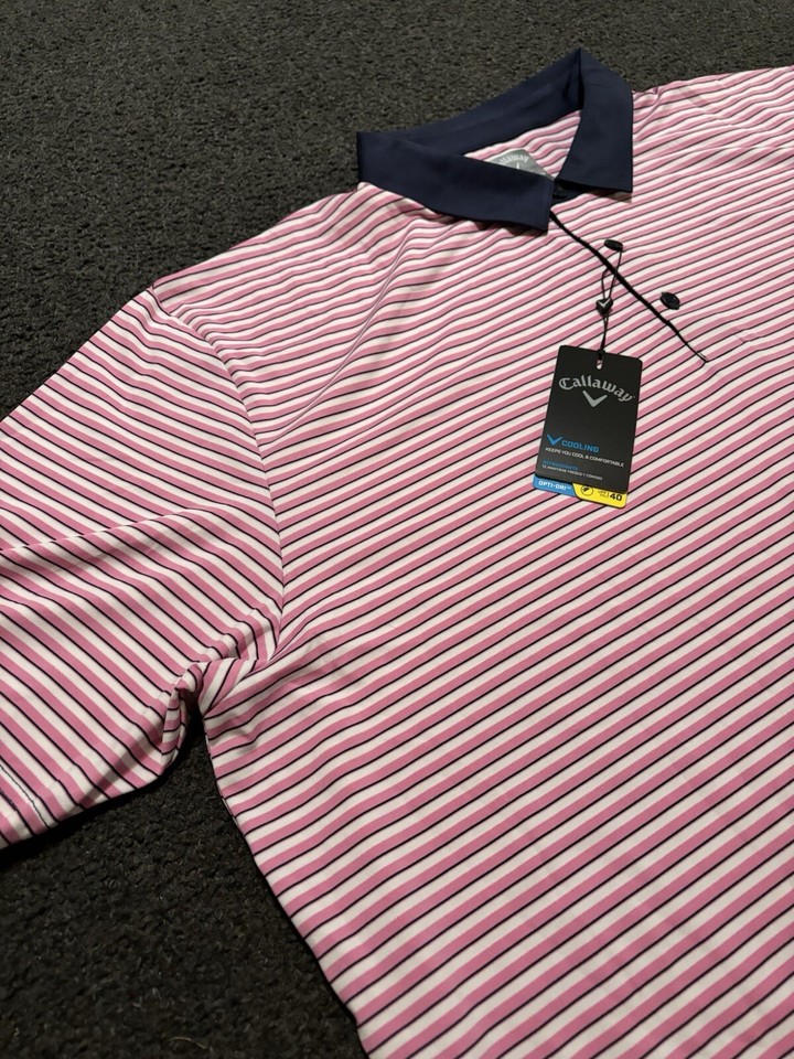 NEW Callaway Opti Dri UPF40 Polyester Polo Golf Shirt Mens Size 3XL