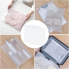 40pcs Travel Storage Zipper Bags Clothes Packaging Bags Reusable Frosted