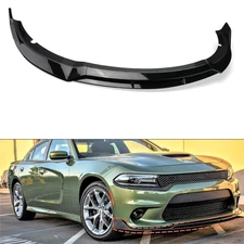 Gloss Black Style Front Bumper Lip Splitter Spoiler For 15-23 Dodge Charger SRT