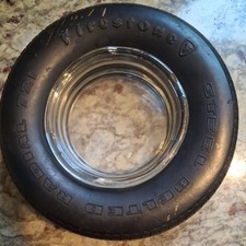 Vintage Firestone Tire Advertising Ashtray 