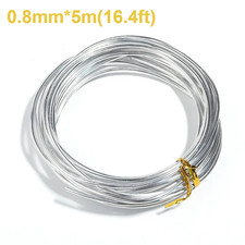 1 Roll Diameter 0.8Mm Flexible Anodized Aluminum Craft Wire Heavy Duty Bendable