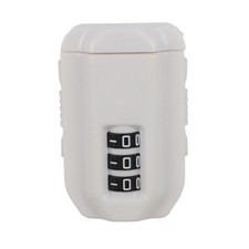 White Cabinet Lock with Keyless 3 Digit Password for Secure Drawer and Window