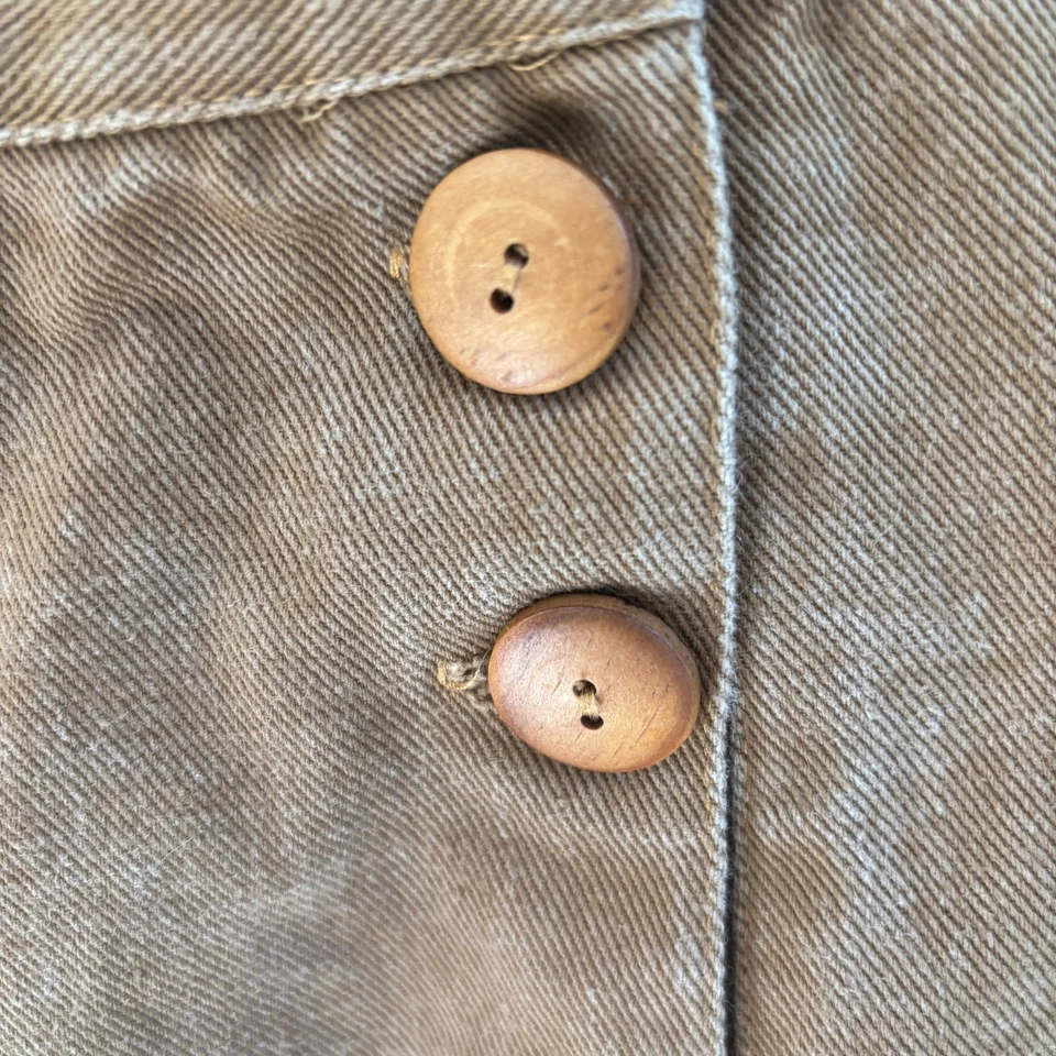 American Vintage USA Studio LA XS Sailor Pants Wide Leg Cropped Heavy Tan - Image 3 of 4