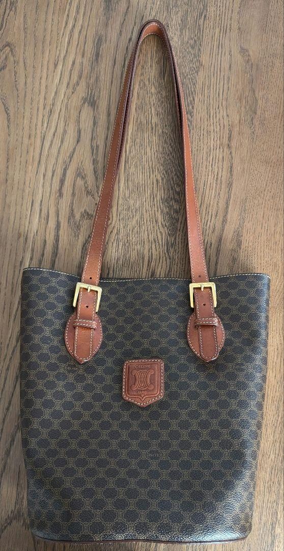 Celine Bucket Tote Bag Old Monogram Authentic From Japan TK