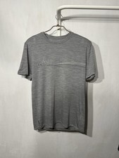 Icebreaker merino wool mens grey tshirt M Medium