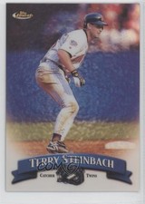 1998 Topps Finest No-Protector Refractor Terry Steinbach #190 fm0