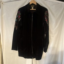 bob mackie Velvet Wearable Art Jacket Size Medium