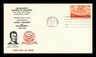 DR JIM STAMPS US COVER KANSAS TERRITORY CENTENNIAL FDC FORT LEAVENWORTH KANSAS