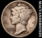 1917-D Mercury Dime- Silver- Scarce Better Date No Reserve #J6672