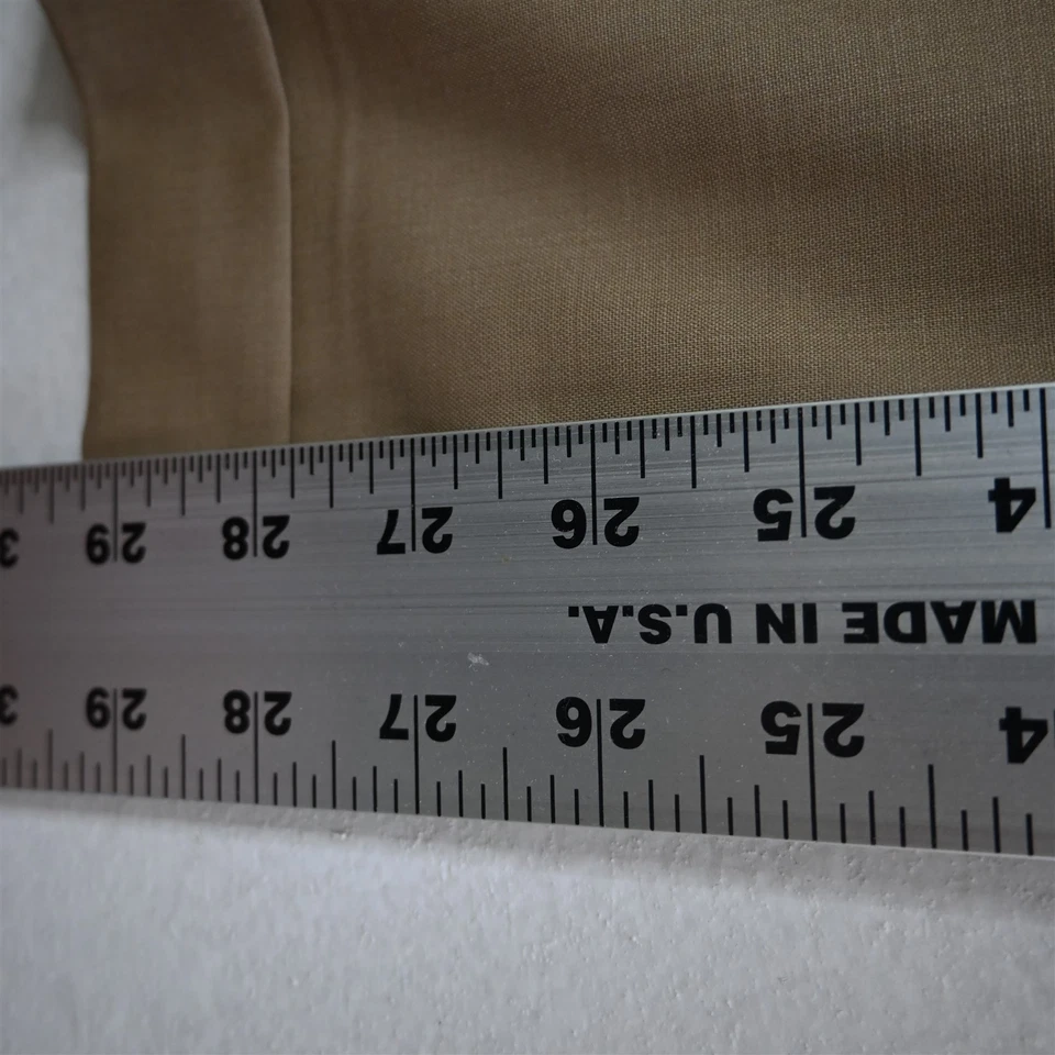 Hart Schaffner Marx 36x30 Khaki 100% Wool Pleated Cuffed Dress Mens Pants - Image 4 of 4