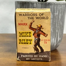 Vintage Marx Warriors of The World Cowboy Mike Riley Hand Painted with Box