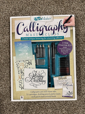 Hinkler Create Art Maker Calligraphy Master Class 3 NIB Starter Kit Unopened