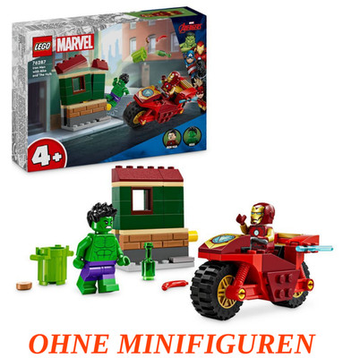 LEGO  Super Heroes 76287 Iron Man mit Bike und der Hulk | ohne Figuren