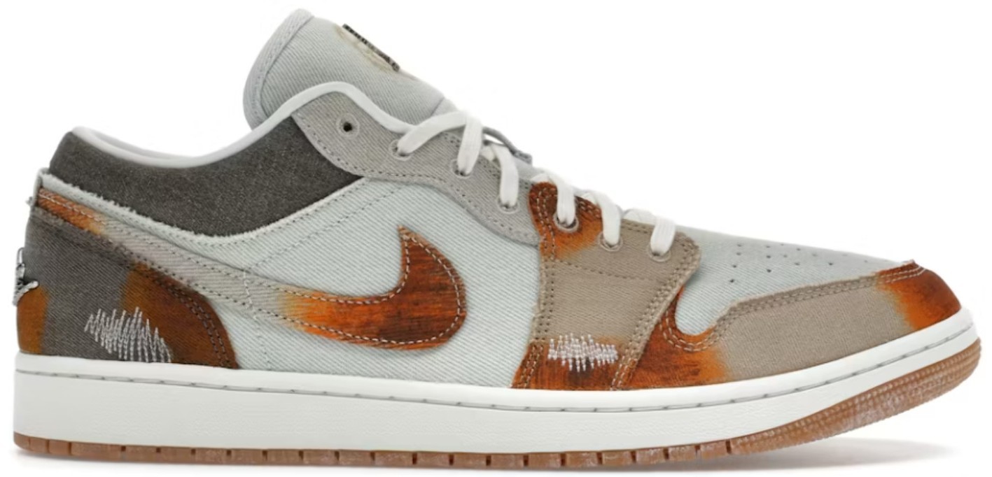 美品❤︎秋冬素材 サイズ合う方ラッキー✌️アニマル ハラコ エアジョーダン 23cm Jordan 1 Low Multi-Color Sashiko for Sale | Authenticity
