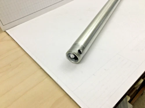 MinkaAire DR548-ABDD 48" Fan Downrod, 1" OD, Threaded 1 end - Brushed Aluminum - Picture 6 of 6