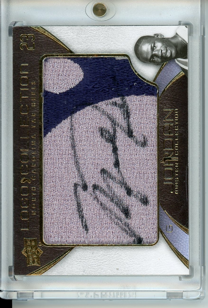 Michael Jordan North Carolina Tar Heels 2011 JORDAN MASTER COLLECTION #TH-8 LOGO PATCH AUTO 1 
