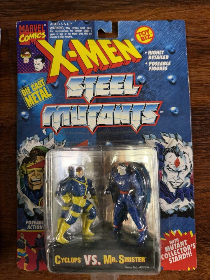 X-MEN Steel Mutants Die Cast Figures 1994 Toybiz Lote de 6 Nuevo En Paquete Sellado Foto 2 de 4