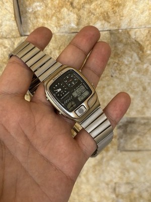 Vintage Citizen Ana-Digi Temp 8982-088549 Watch 35mm Chronograph