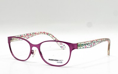 NEW MARCHON NYC JUNIOR CELESTE 664 MAGENTA AUTHENTIC EYEGLASSES 49-16