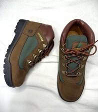 Timberland Field Boot Medium Brown Nubuck Leather Boots Size 3Y