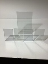 Lot of 4 Mini Photo Frame Clear Standing L 2 1/4 x 3 1/4 Plastic 1 4 x6