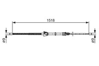 Bosch Seilzug, Feststellbremse Links, Rechts U.A. FüR Seat, VW