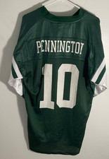 New Reebok NFL Equipment Jets Chad Pennington Jersey #10 Green & White