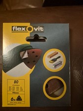 Flexovit 94mm Hook & Loop Detail Palm Sanding Pads For Mouse Sanders