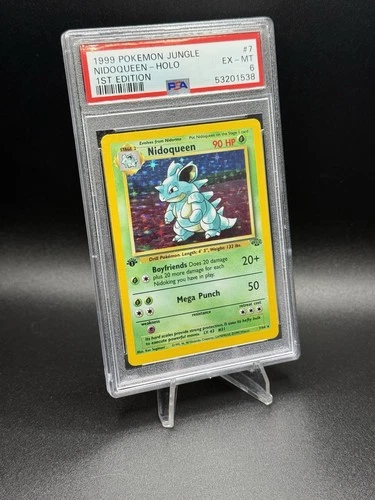 1999 POKEMON JUNGLE SET HOLO 1ST EDITION NIDOQUEEN #7 PSA 6