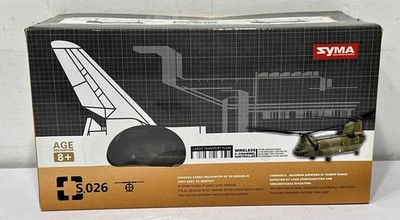 Syma Chinook Helicopter - S026 - Military Transport 3 Channel RC