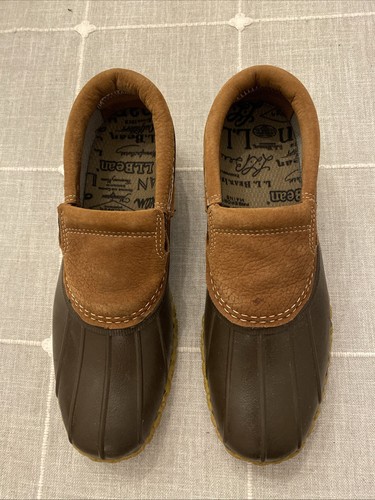 LL Bean Men's Bean Boots Slip-On Rubber Mocs Duck 10 11 Rain Shoes
